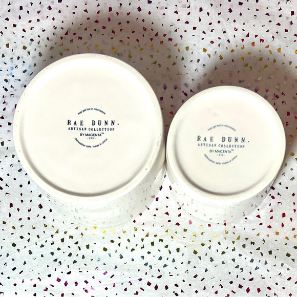 Rae Dunn Guacamole Guac Salsa Bowls 2 Wooden Spoon - Picture 4 of 5